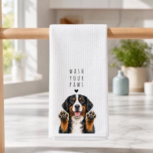 Berner Kitchen Towel, Hand Towel, Bernese Mountain Dog Gifts - Image 3