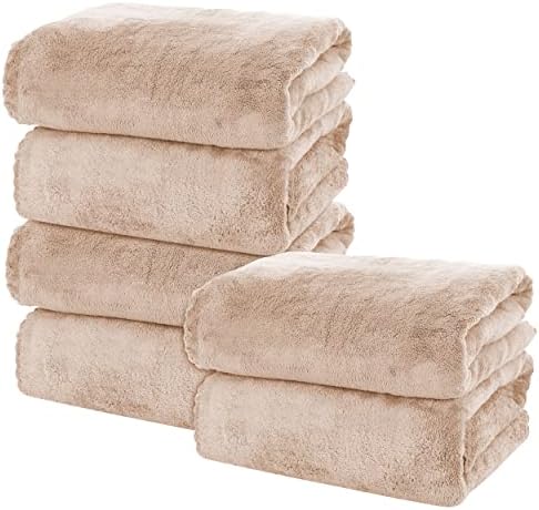 MOONQUEEN 6 Pack Premium Bath Towel Set by MOONQUEEN