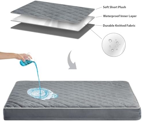 WNPETHOME Orthopedic Waterproof Dog Bed Medium - Image 5