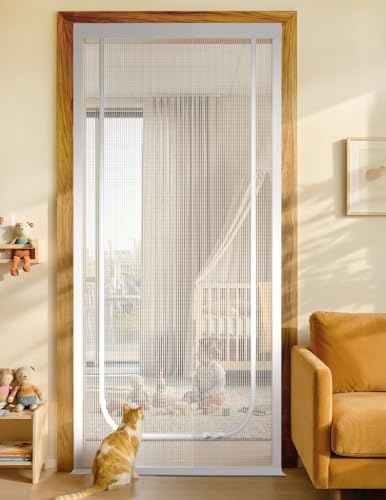 BFNN Cat Screen Door, Scratch Resistant Mesh Gate, Fit 30'' x 80'' Door by BFNN