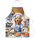 Caroline's Treasures Golden Retriever The Chef Apron Cooking Kitchen Server by CarolinesTreasures