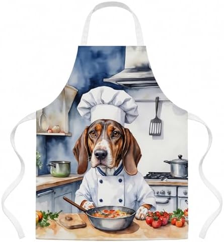 Caroline's Treasures American English Coonhound The Chef Apron Cooking Kitchen by CarolinesTreasures