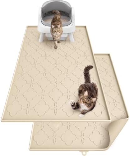 Pawtners Cat Litter Mat Extra Large 42" X 30", 2 Pack by Pawtners
