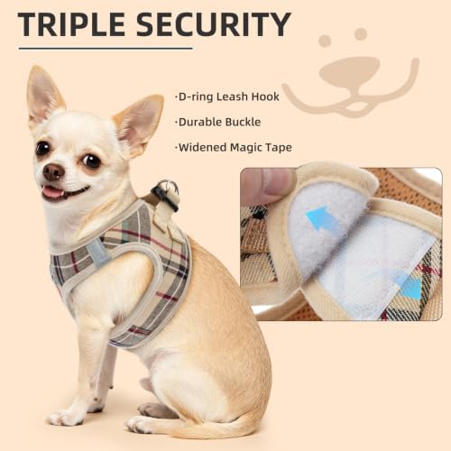 PUPTECK Adjustable Pet Harness Collar &Leash Set Step in - Image 5