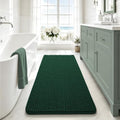 Ophanie Green Bathroom Rugs 48x24, Soft Chenille Bath Mat, Non Slip Absorbent by Ophanie