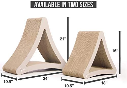 PetFusion 3-Sided Vertical Cat Scratching Post, 18in x 10.5in x 15.9in - Image 3