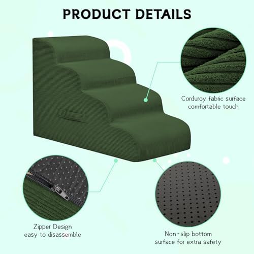 Mesa Lemon 3 Step Dog Stairs Pet Ramp - Image 4
