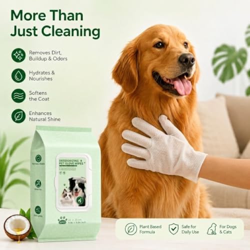 GLADFRESIT Pet Grooming Glove Wipes - Image 2