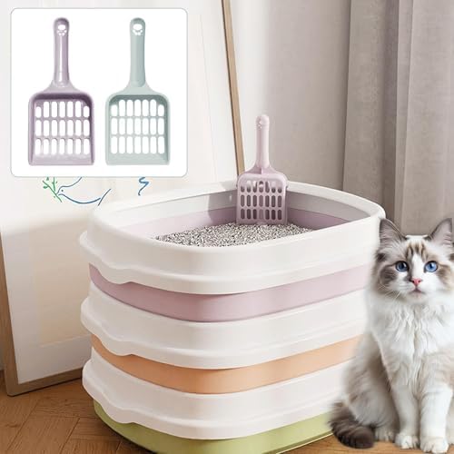 2 Pcs Cat Litter Scoop, Strong Cat Poop Scoop, Plastic Cat Litter Tray Scoop - Image 6