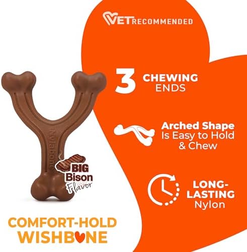 Nylabone Power Chew Easy-Hold Wishbone Dog Chew Toy - Image 4