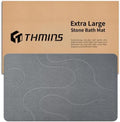 THMINS Extra Large Stone Bath Mat by THMINS