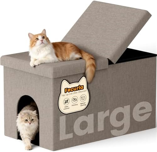 3-in-1 Cat Litter Box Enclosure by Fecuria