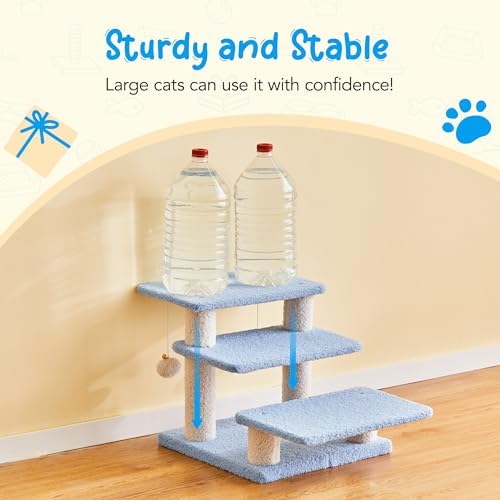 15''H Multi-Step Pet Stairs for High Beds & Sofas, 3-Step Cat Stairs - Image 5