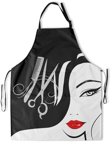 Art Apron with Pocket for Women Men by DZGlobal