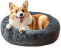 28in Large Dog Bed, Calming Donut Bed by Hoewina