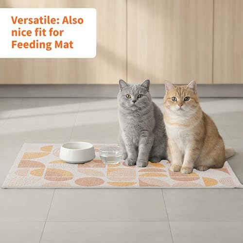 Cat Litter Mat 33" x 22" for Litter Box, Non-Slip Washable Floor Mat - Image 6