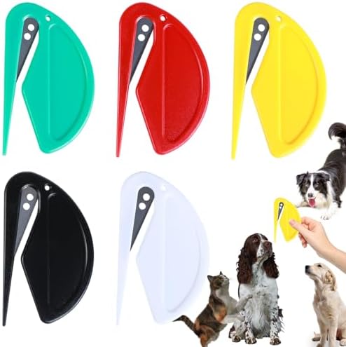 5pcs Pet Knot Opener Knotting Comb Removal Dematting Hair Flea Brush Shedding by Unknown