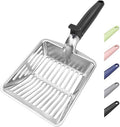 Large Metal Cat Litter Scoop w/ Deep Shovel, Dual-Size Holes & Hanging Hook by Unknown