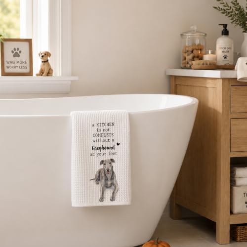 Greyhound Kitchen Towel, Funny Dog Lover Kitchen Decor - Image 7