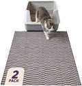 Lovewag Cat Litter Mat, Litter Box Mat, Mahogany Weave, 2 Pack by Lovewag