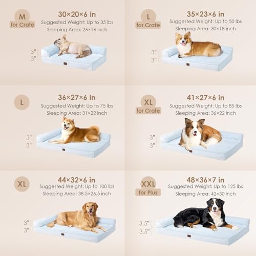 EHEYCIGA Orthopedic Dog Bed, Medium Memory Foam Dog Bed - Image 2