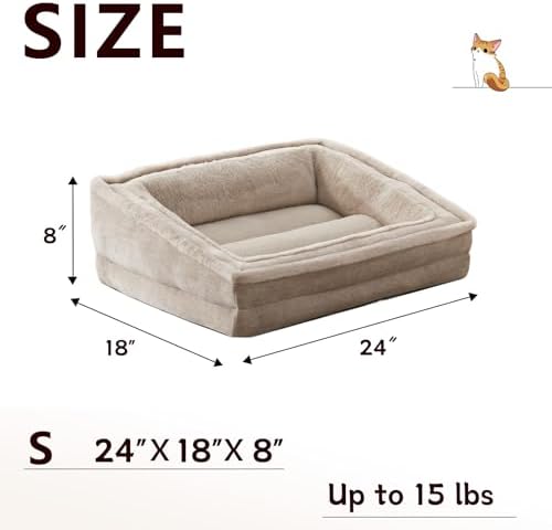 Laojin Balhen Cat Couch for Pets, Washable Cat Beds for Indoor Cats, Super Soft - Image 4