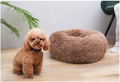 Dog Bed for Small Dogs & Cats, 24 Inch Medium Fluffy Washable Donut Bed - Image 3