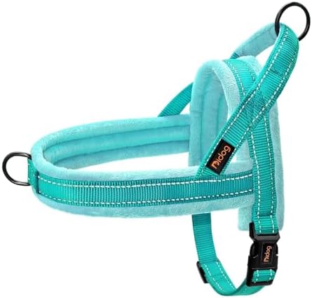 Didog No Pull Dog Harness for Medium Dogs, Soft Flannel Padded by Didog
