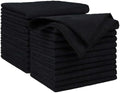 AIDEA Microfiber Cleaning Cloth Black 20PK, Microfiber Towels by AIDEAHOME