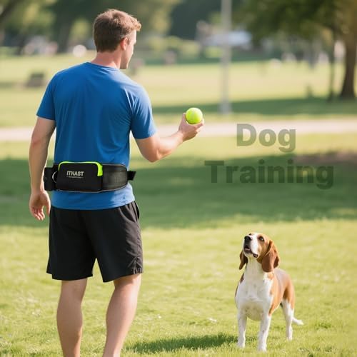 Hands Free Dog Leash for Medium Large Dogs, Waist Support Padded Bungee Dog - Image 7