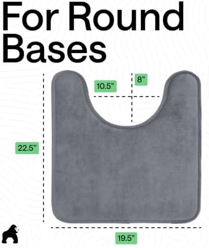 GORILLA GRIP® Memory Foam Toilet Rug - Image 2