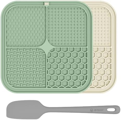 ChefAide 2 Pack Lick Mat for Dogs, Cats & Puppies by ChefAide