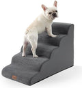 COZY KISS Extra Wide Dog Stair for Small Dog, 5 Step Pet Ramp for Bed by COZYKISS