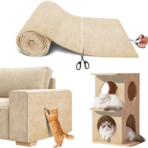 78.7x15.8In Cat Scratch Mat for Couch, Anti Scratch Furniture Protector by SEPAZON