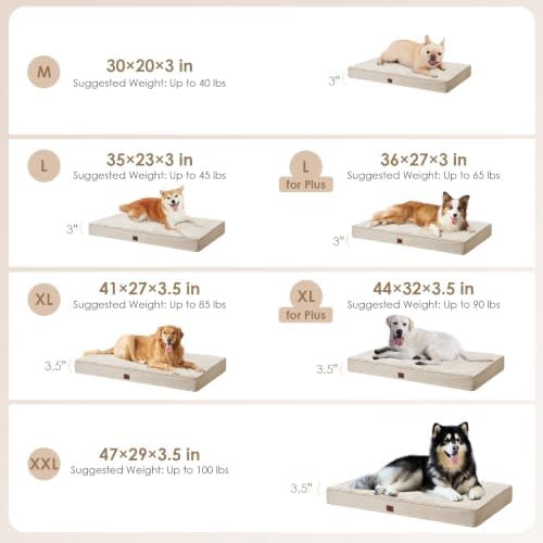 EHEYCIGA XL Memory Foam Dog Crate Mat Washable - Image 3