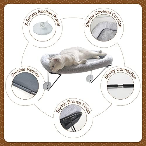 Zakkart Cat Window Perch, 100% Metal Supported from Below - Image 3