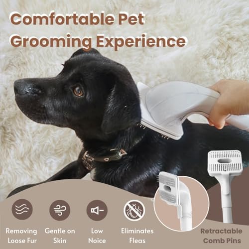 Pet Grooming Brush 2-in-1 Easy-Clean Hair Removal - Image 2
