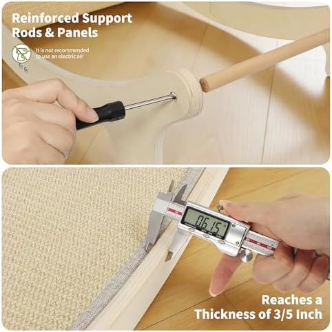 Sisal Cat Scratcher Bed for Indoor Cats, Upgraded Support Rods - Image 2
