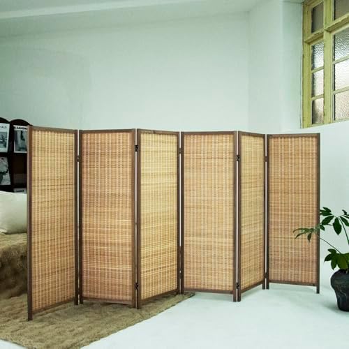 6 Panel Short Room Divider – 3.9 ft Tall Double-Side Folding Privacy Screen - Image 4