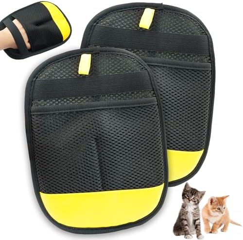 Electrostatic Pet Hair Removal Glove, Washable & Reusable Cat & Dog Animal Fur by Gihunk