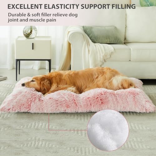 BFPETHOME Dog Bed for Large Dogs, Plush Kennel Pad for Sleeping &Ease Anxiety - Image 2