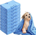 Peryiter 8 Pcs Dog Towels Pet Bath Drying Towels 55 x 28 Inches Large Absorbent by Peryiter