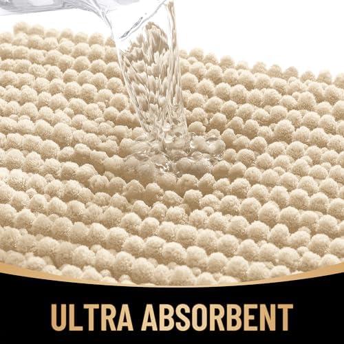 OLANLY Thick Chenille Bathroom Rugs 36x24, Soft Absorbent Bath Mat - Image 3