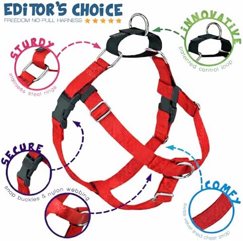 2 Hounds Design Freedom No Pull Dog Harness, 1 inch XXL - Image 4