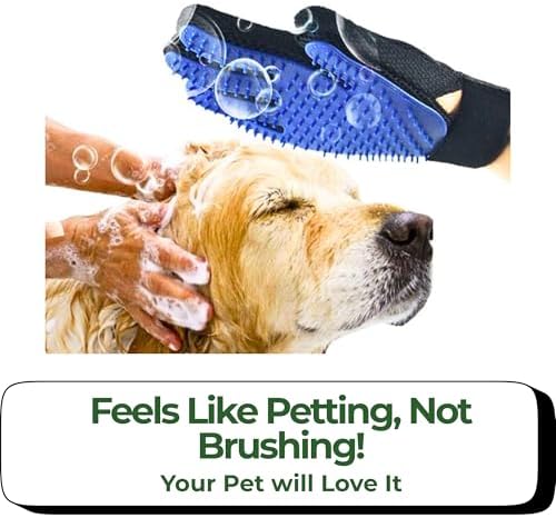 ElitePaws Pet Grooming Gloves for Dogs & Cats — Left & Right Pair, Silicone - Image 2