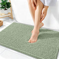 OLANLY Thick Chenille Absorbent Bathroom Rugs Mat 36x24, Sage Green by OLANLY