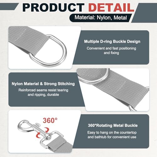 Pet Dog Grooming Loops, Adjustable Nylon Table Arm Extender Belly Strap - Image 3