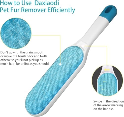 2 Pack Furniture Lint Remover Brushes, Double Sided Self Cleaning Loose Hair - Image 4