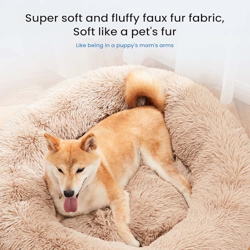 NEWBULIG 30.7x30.7 Inch Donut Dog Bed - Image 3