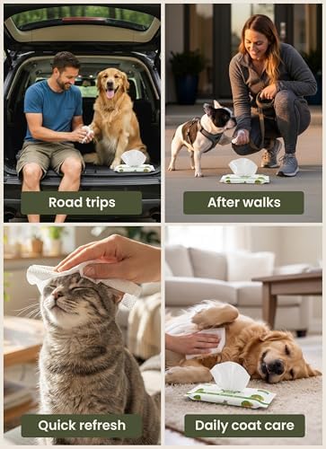 Pogi's Dog Wipes for Travel, Paws & Butt, 6 Packs of 20 - Image 4